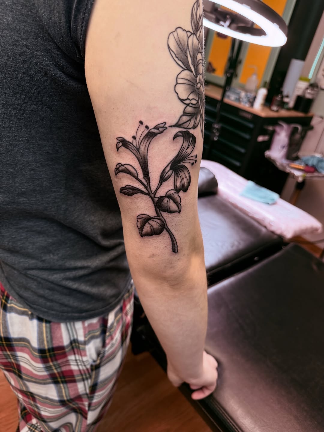 Tattoo by @shakybones_tattoos — black_and_grey