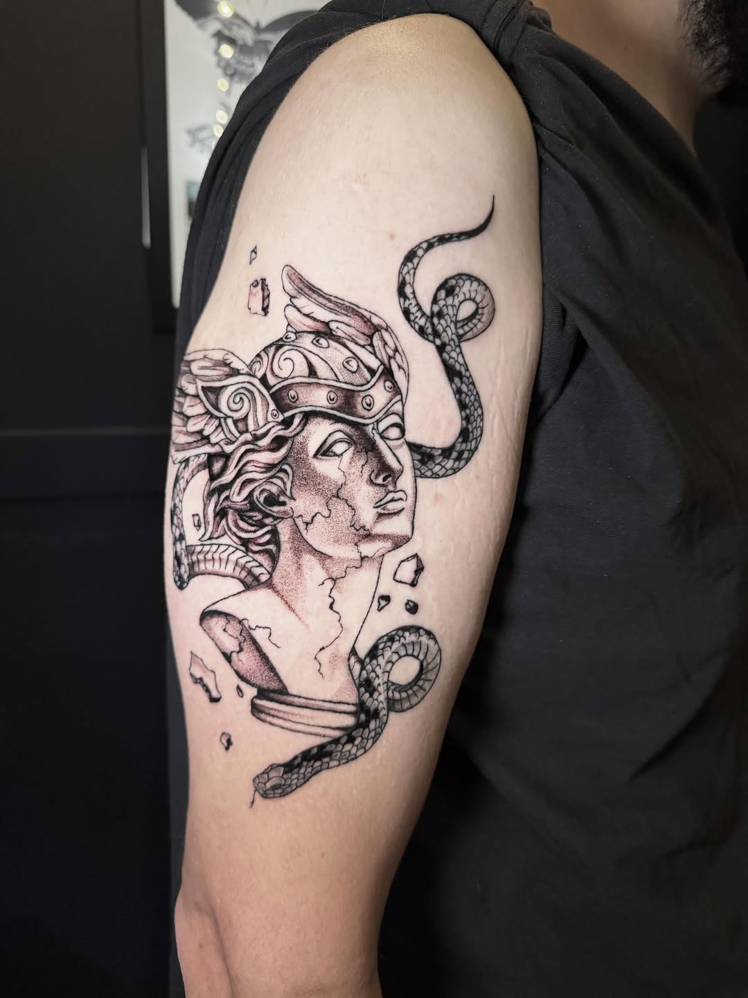 Tattoo by @jess_inks_ — black_and_grey, illustrative