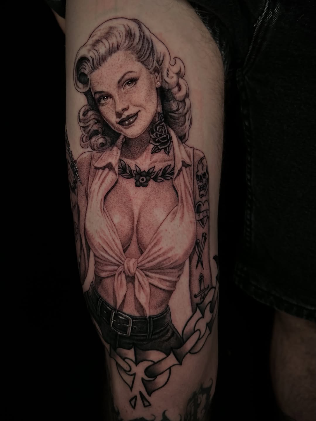 Tattoo by @laurav.tattoo — realism, black_and_grey
