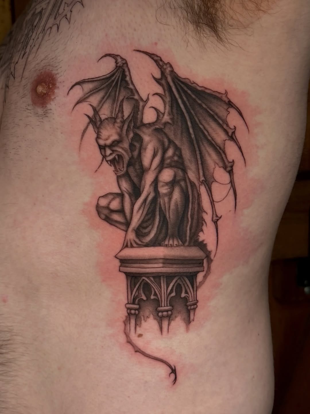 Tattoo by @transtamp — black_and_grey, realism