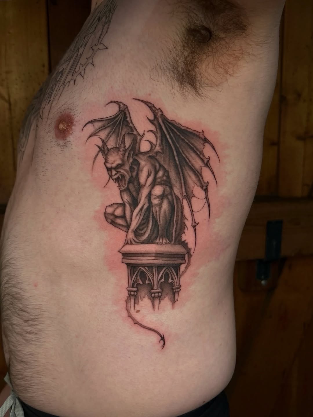 Tattoo by @transtamp — black_and_grey, realism