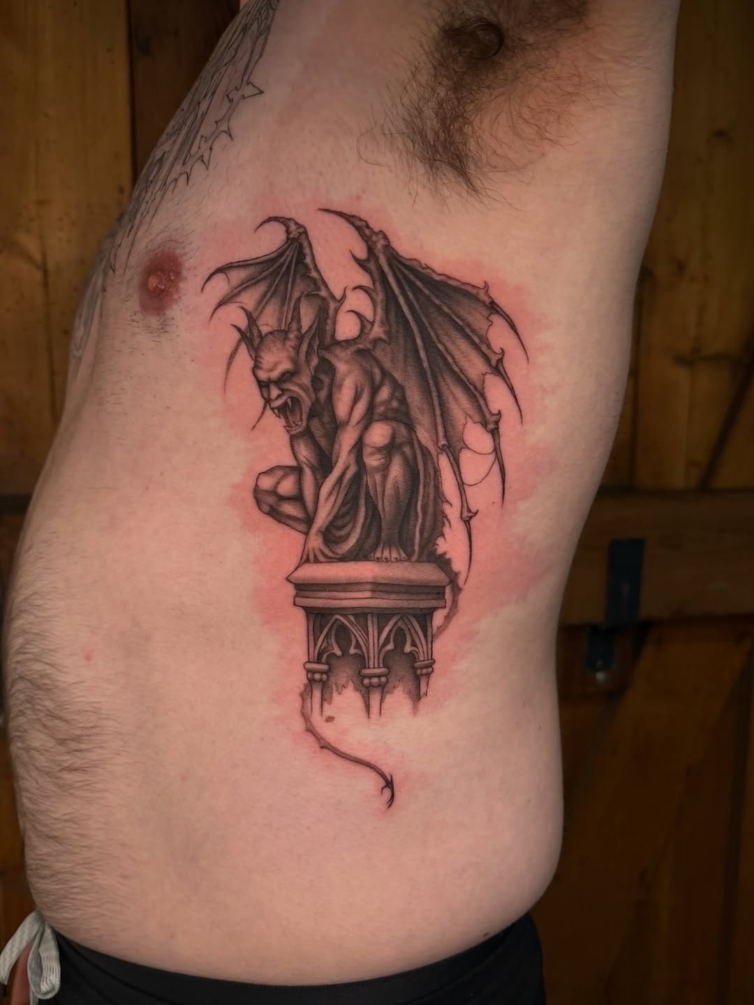 Tattoo by @transtamp — black_and_grey, dark_realism