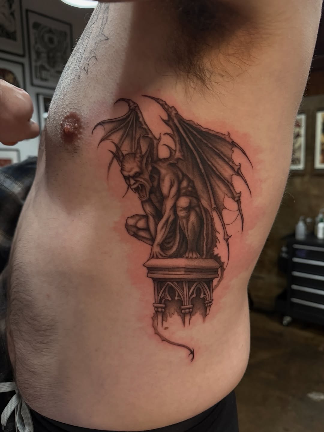 Tattoo by @transtamp — black_and_grey, realism