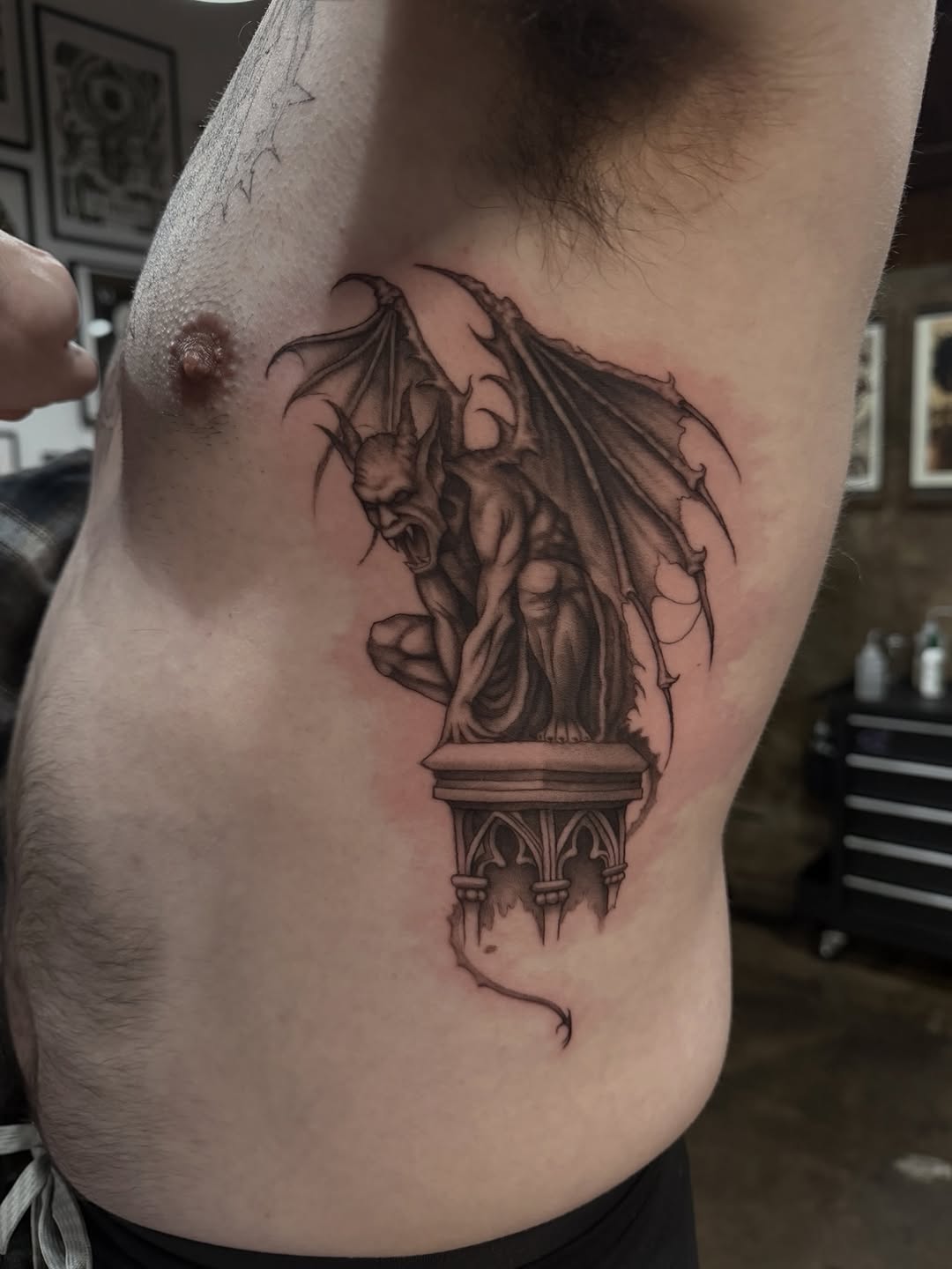 Tattoo by @transtamp — black_and_grey, realism