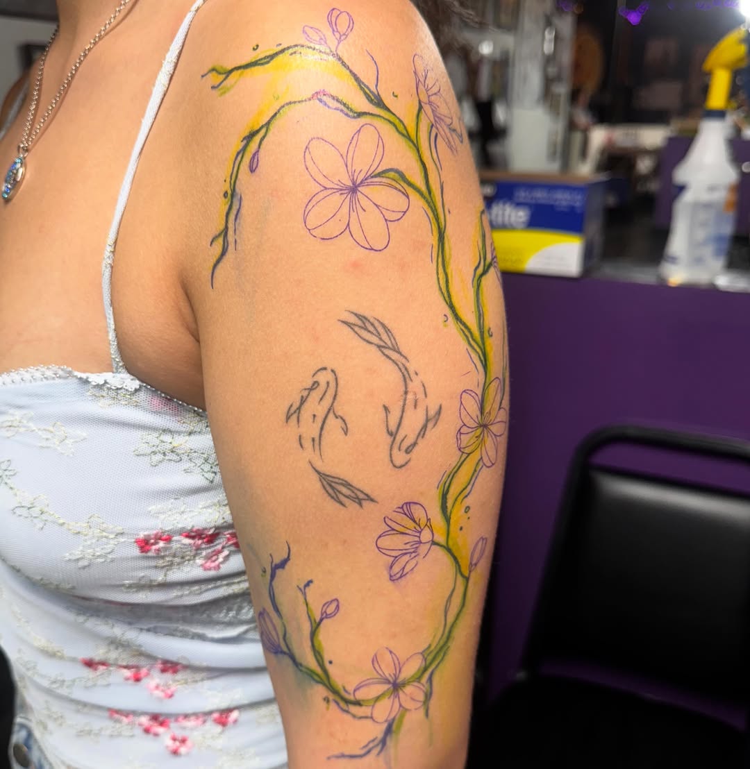 Tattoo by @justina.tattoos — illustrative, fine_line