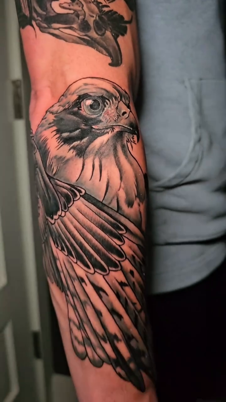 Tattoo by @johnniericotattoos — realism, black_and_grey
