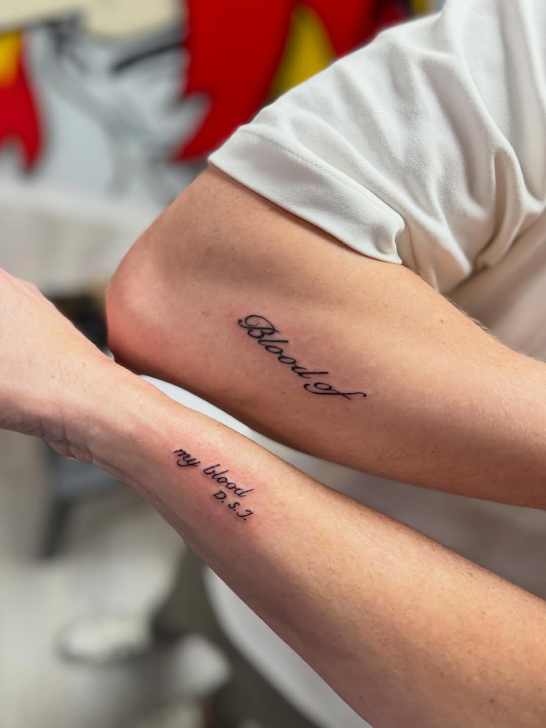 Tattoo by @theartofantonio โ lettering_script, fine_line