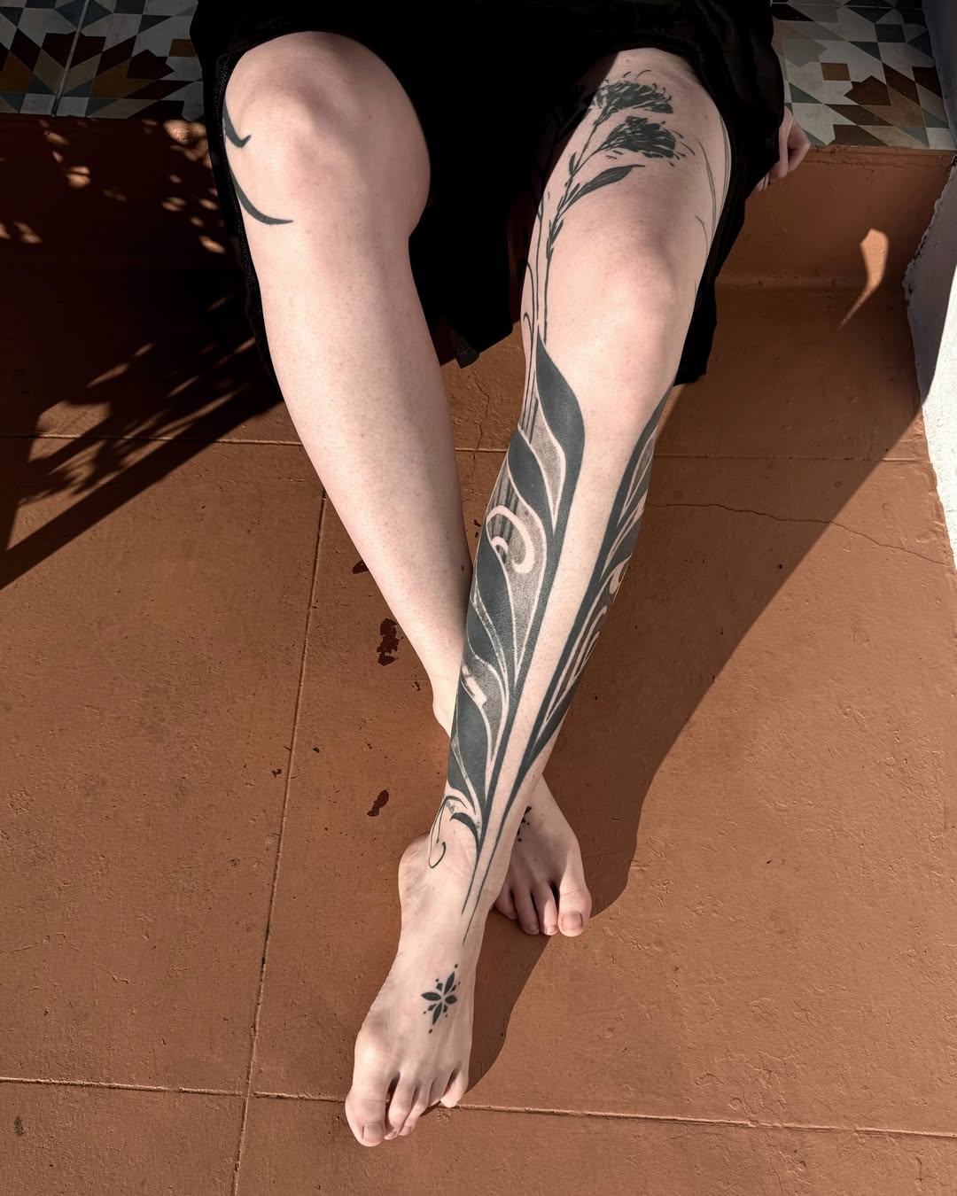 Tattoo by @emmagracetattoo — blackwork, ornamental