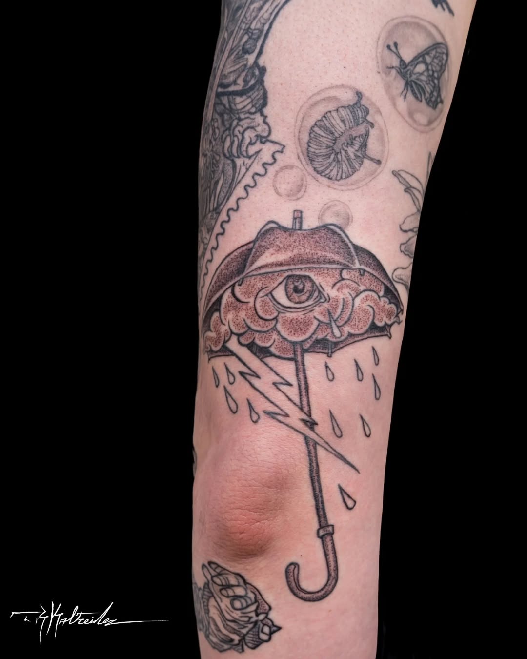 Tattoo by @trkaltreider — black_and_grey, illustrative