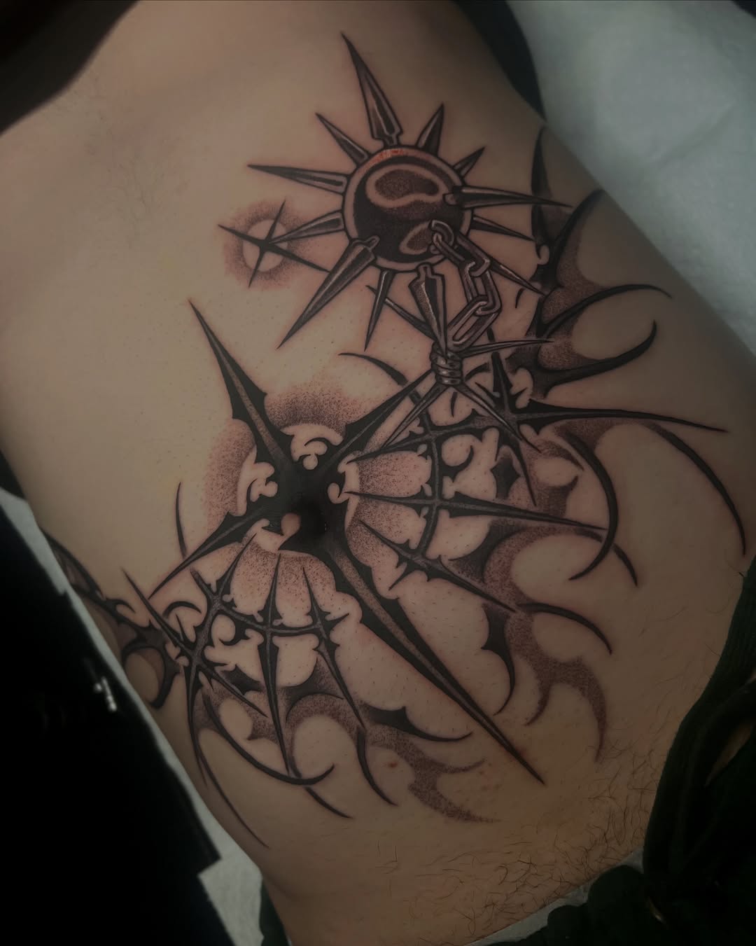 Tattoo by @mousepawz_tattoo β blackwork, dotwork