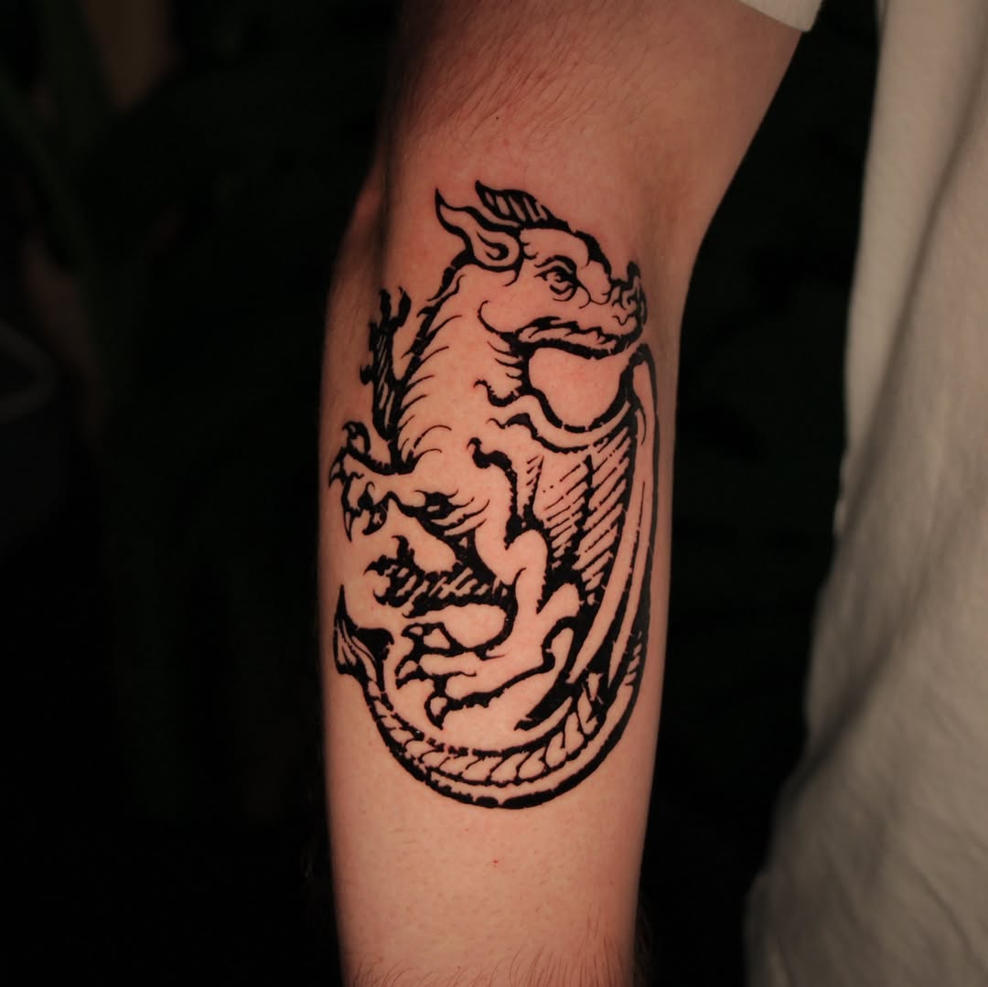Tattoo by @jefe.ink โ blackwork