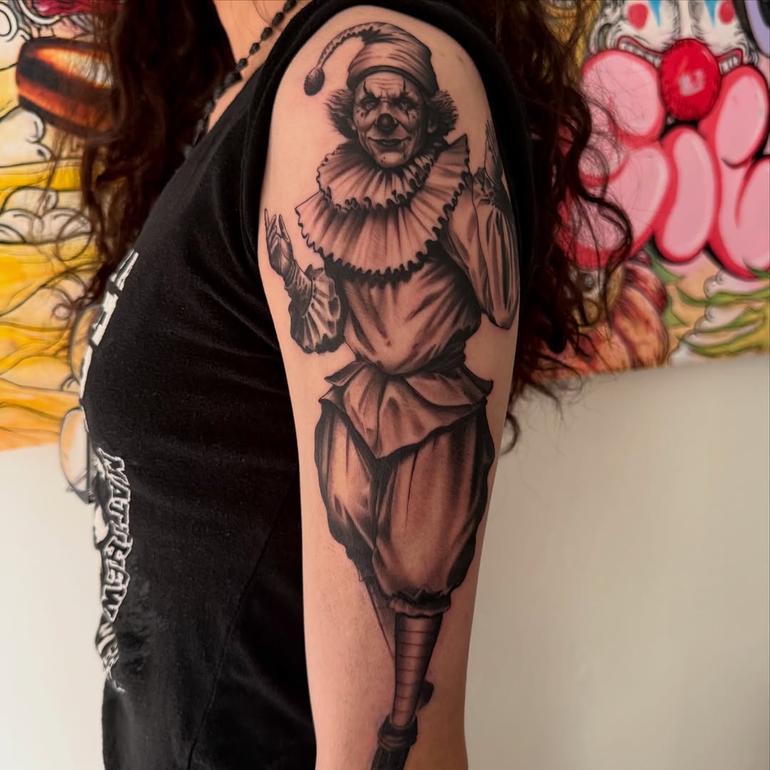 Tattoo by @meza.cruz.tatuajes โ realism, black_and_grey