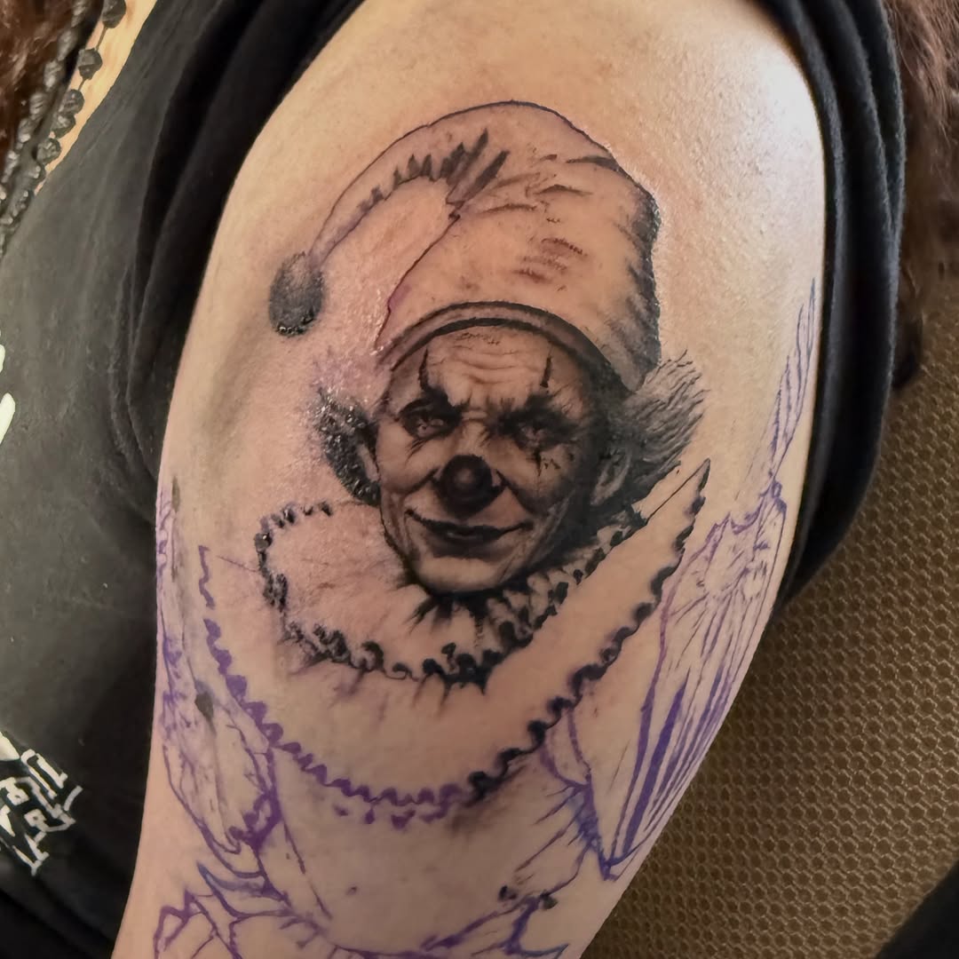 Tattoo by @meza.cruz.tatuajes โ realism, black_and_grey