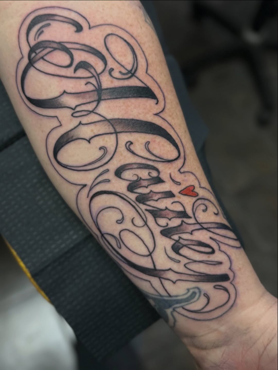 Tattoo by @latricia_star — lettering_script