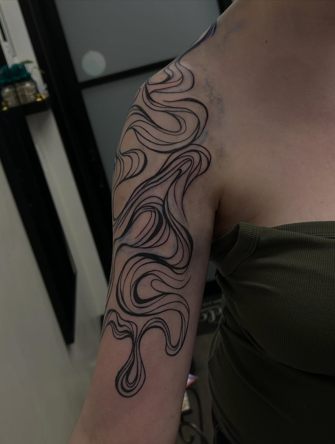 Tattoo by @diamondphoenix_ — blackwork, ornamental