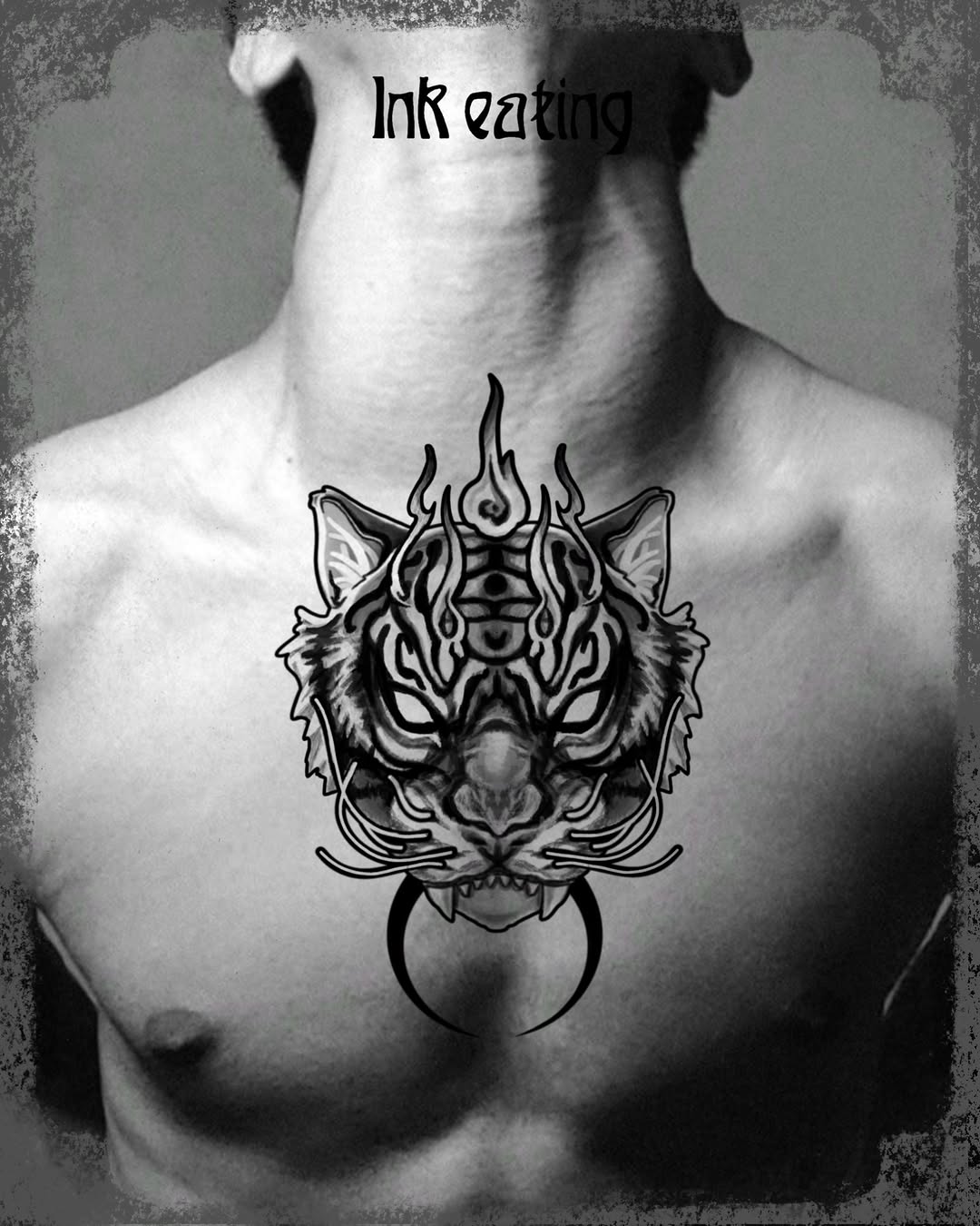Tattoo by @ink_eating — blackwork, black_and_grey