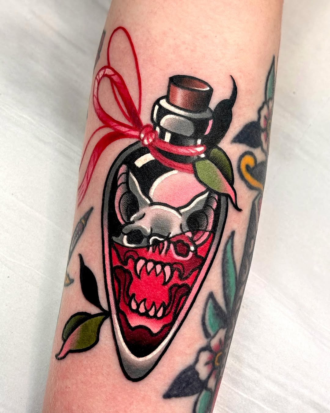 Tattoo by @ari_tattooer — american_traditional, illustrative