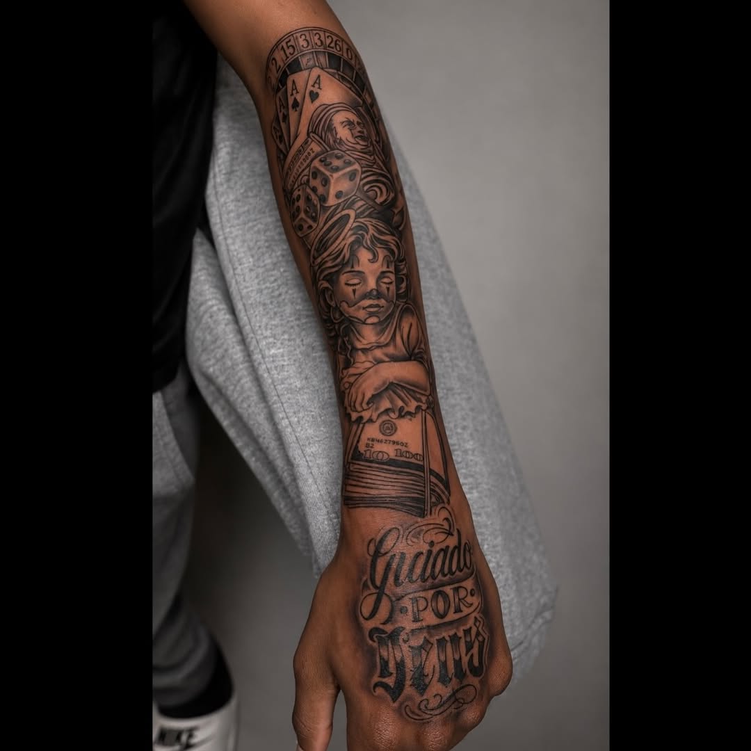 Tattoo by @mauricio_goiss — black_and_grey, illustrative