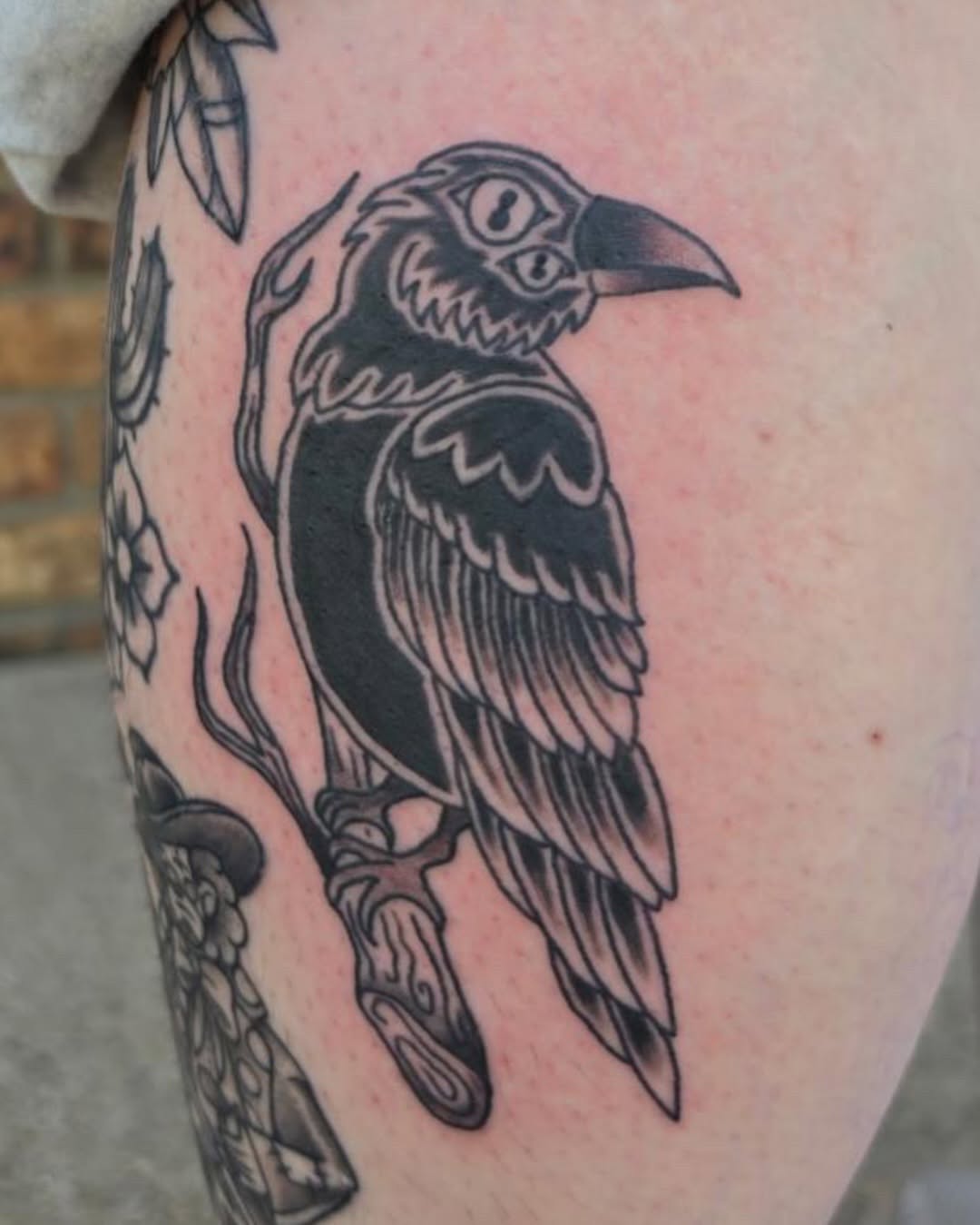 Tattoo by @bigtastytattoos — blackwork, black_and_grey