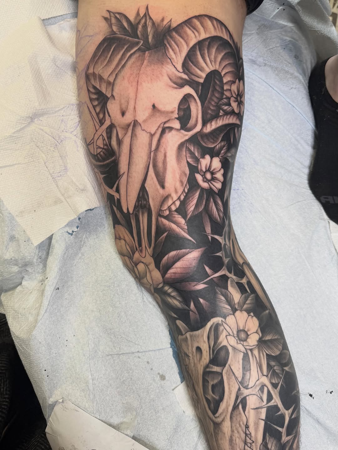 Tattoo by @tattoosbynikkipowills — realism, black_and_grey