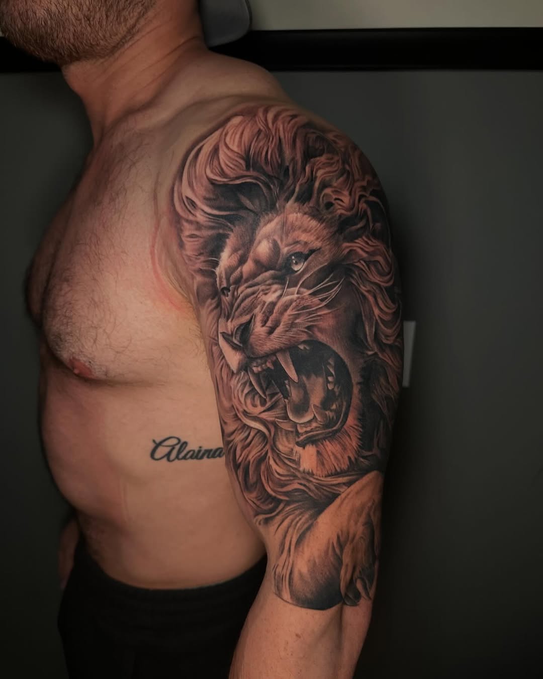Tattoo by @tinatattooz โ realism, black_and_grey