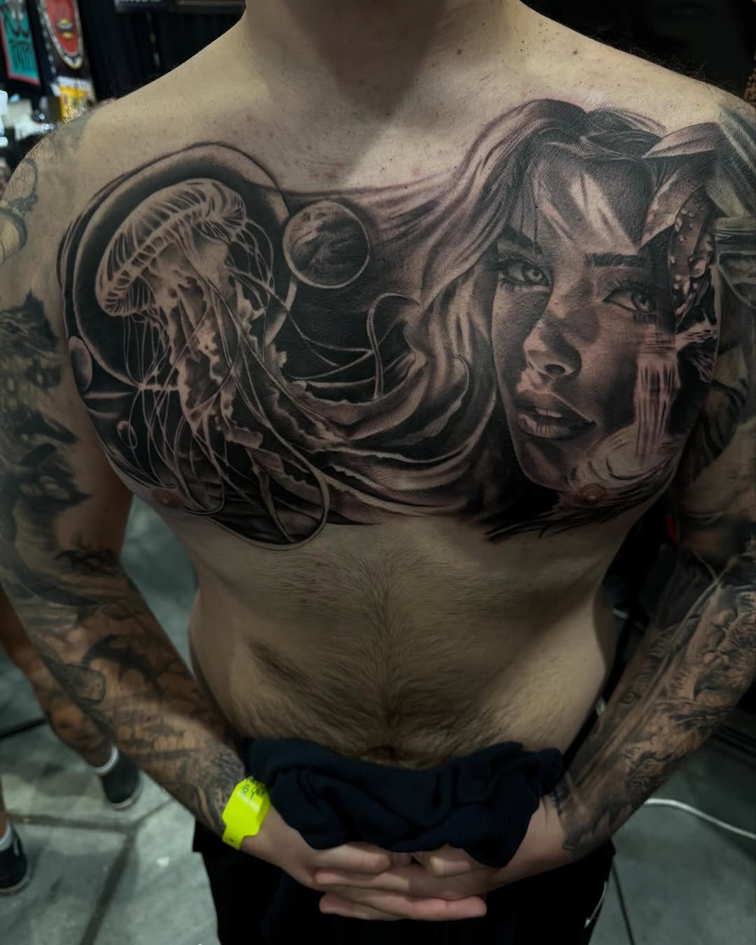 Tattoo by @tinatattooz โ realism, black_and_grey