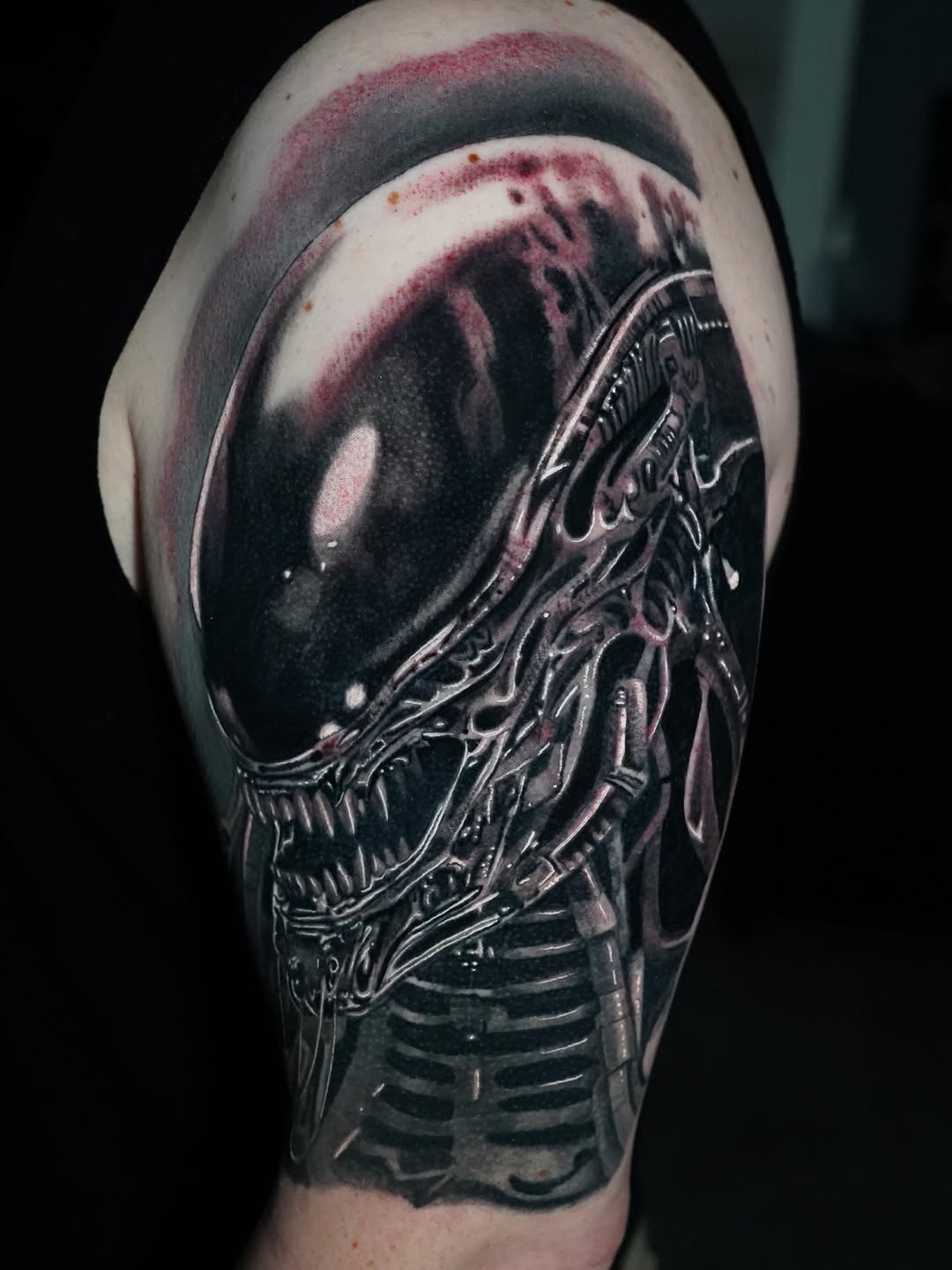 Tattoo by @joshphillipstattoos — realism, dark_realism