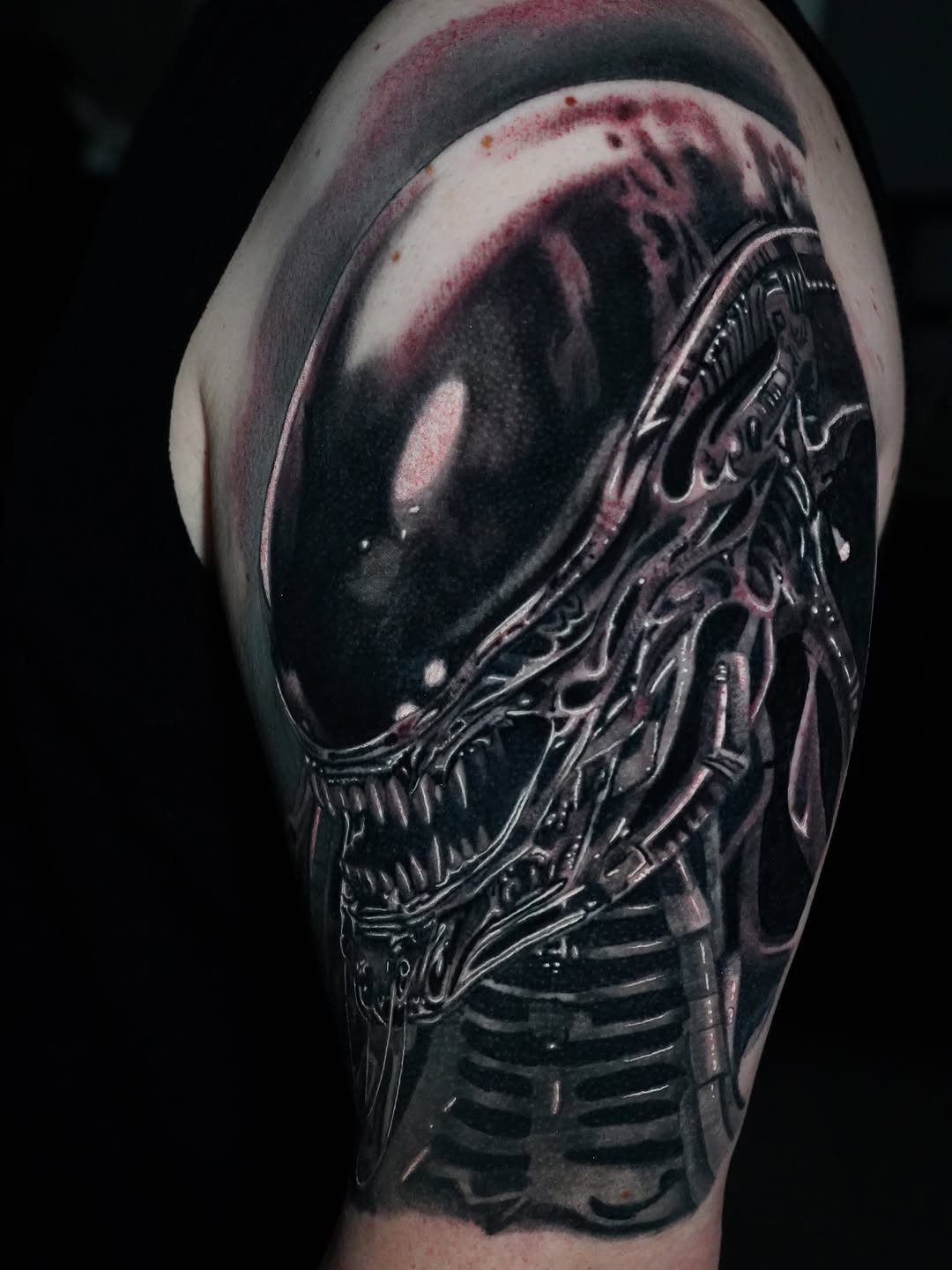 Tattoo by @joshphillipstattoos — realism, dark_realism