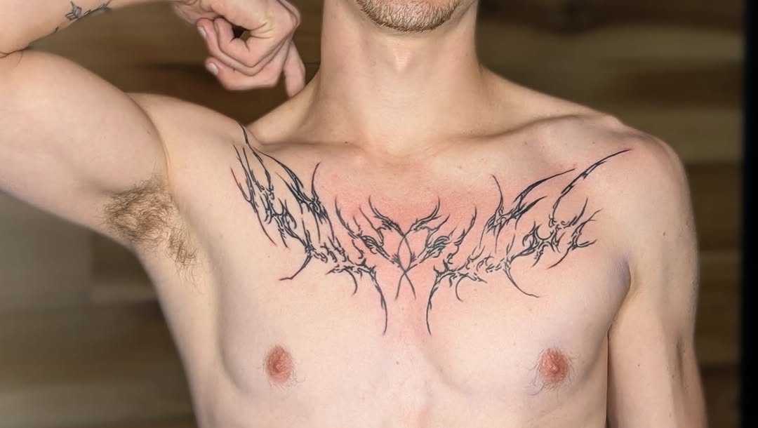 Tattoo by @rue_tattoos — blackwork