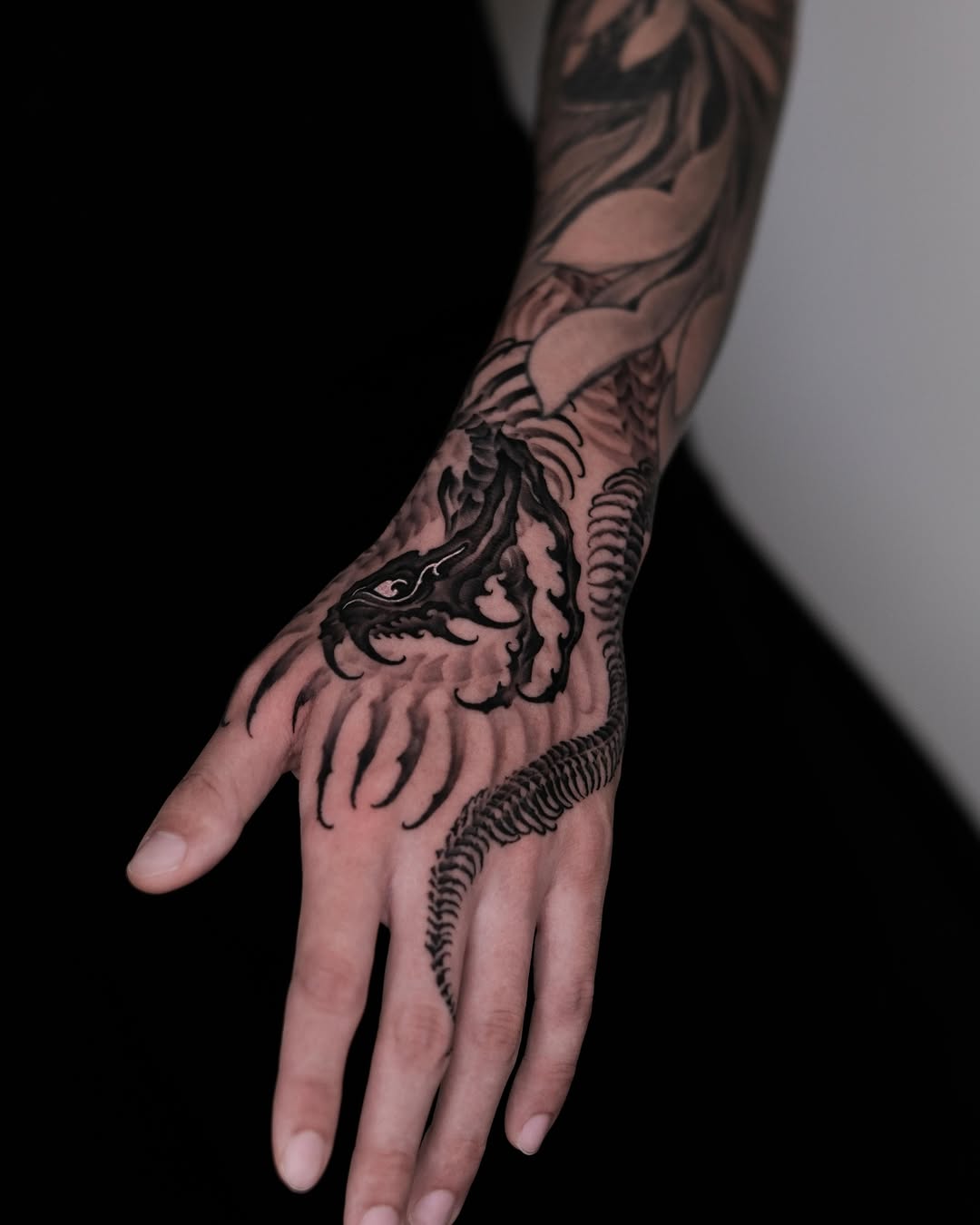 Tattoo by @eugenetattoo — blackwork, illustrative