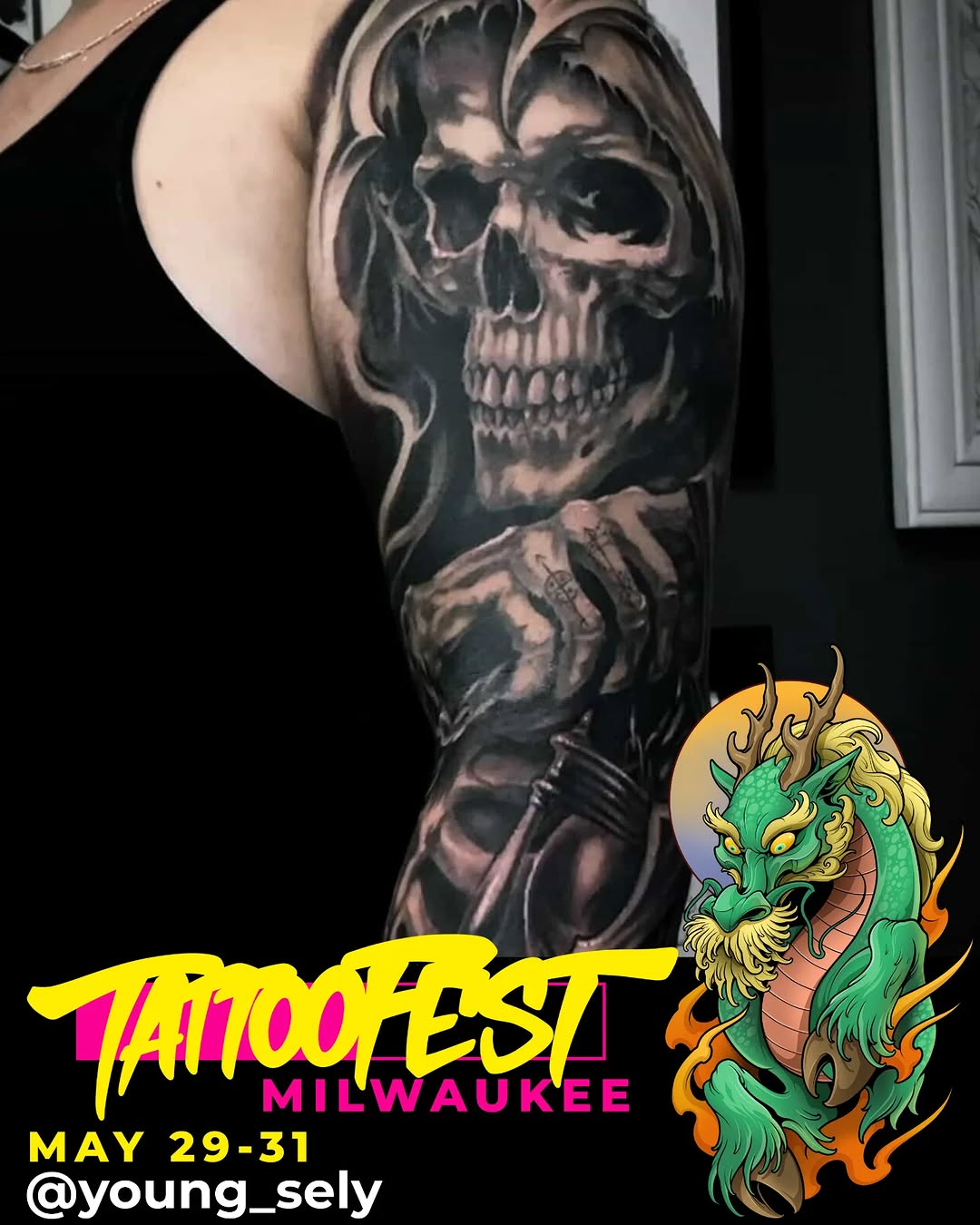 Tattoo by @young_sely — realism, black_and_grey
