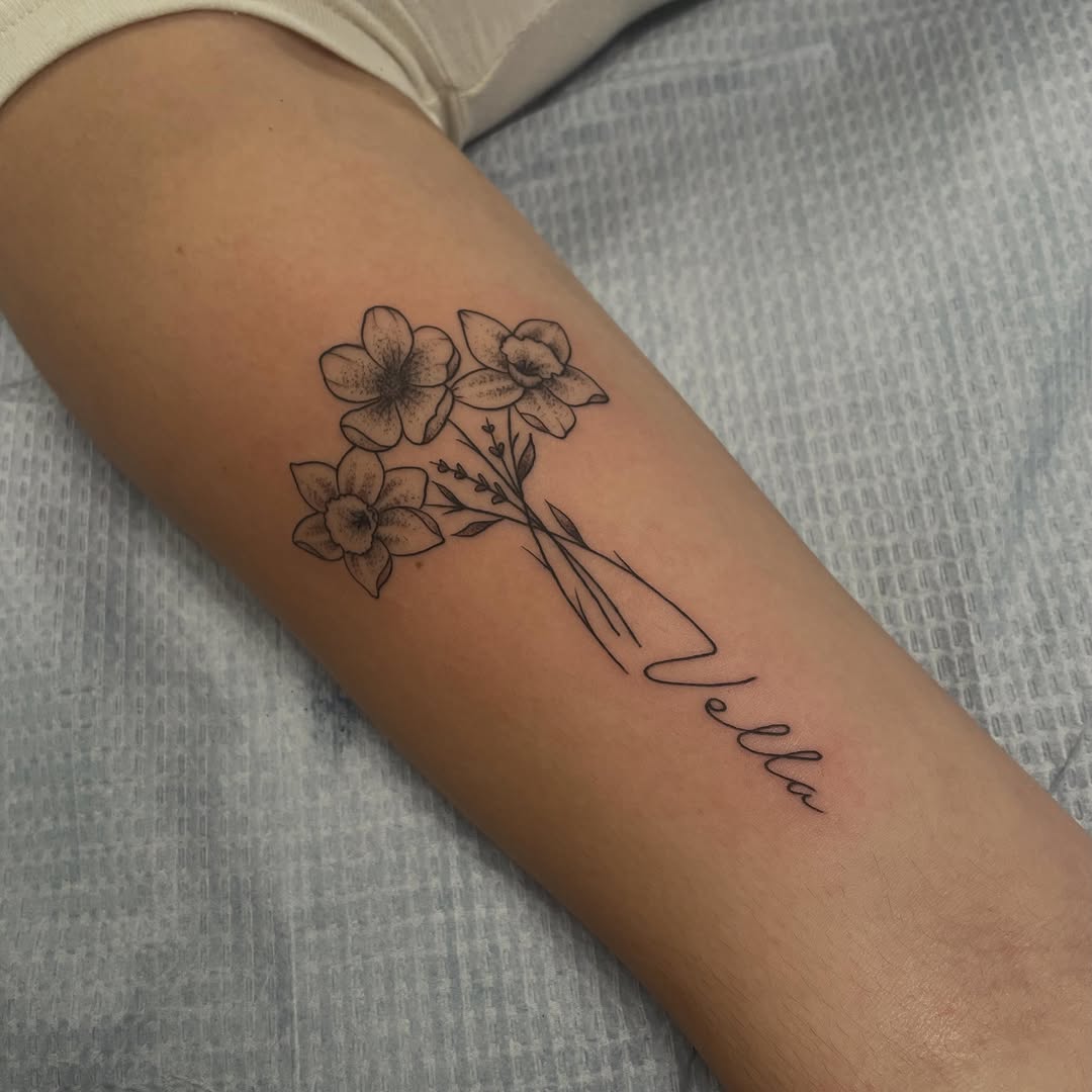 Tattoo by @andreyu187 — fine_line, lettering_script