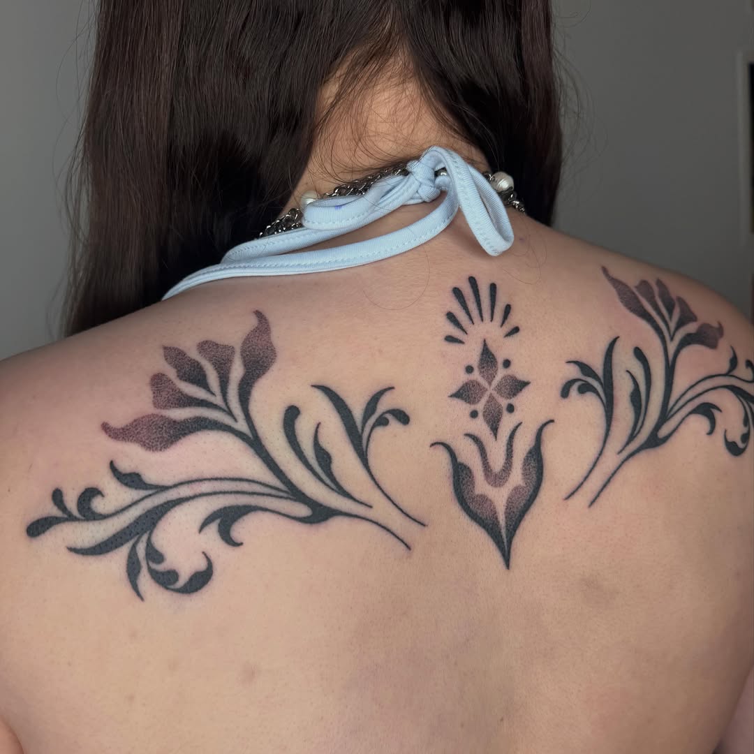 Tattoo by @microwave.00 — ornamental, dotwork
