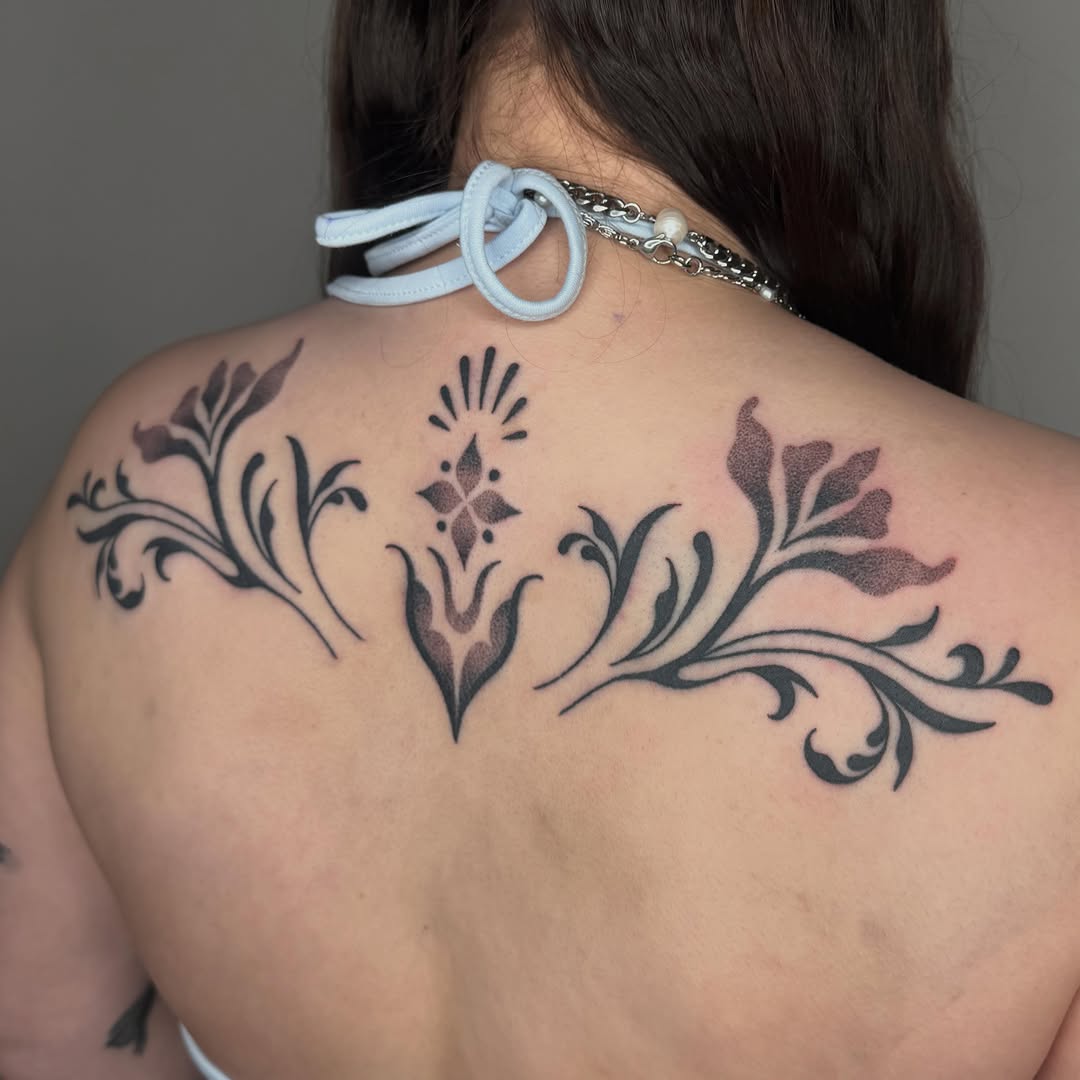 Tattoo by @microwave.00 — ornamental, dotwork