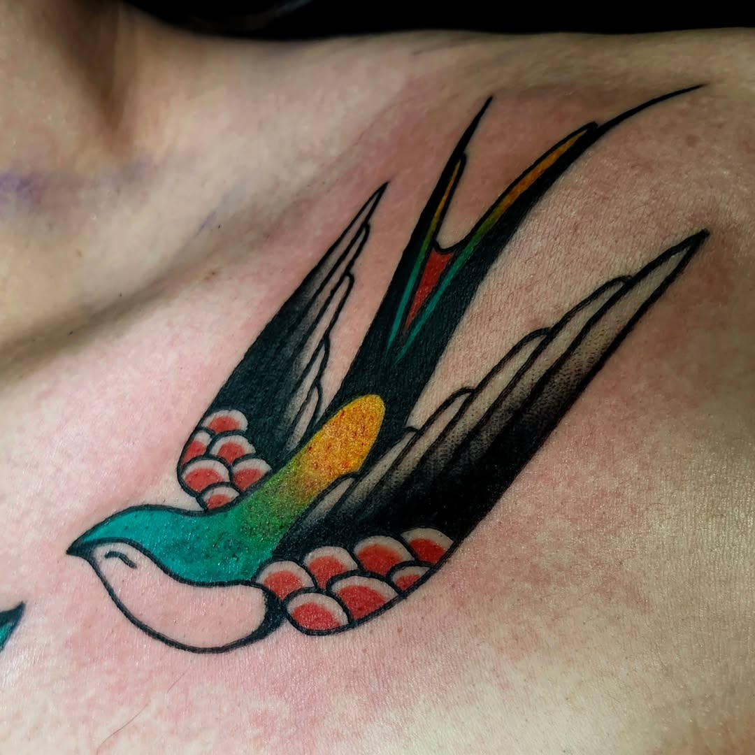 Tattoo by @sweaty.puff — american_traditional, illustrative