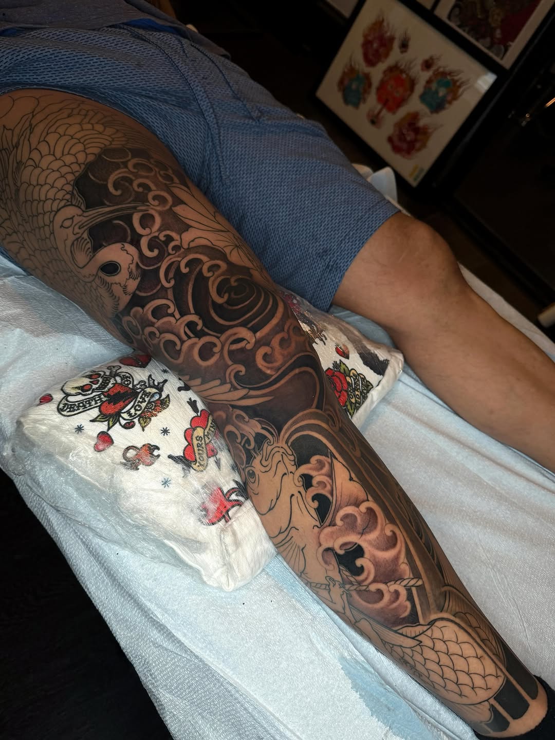 Tattoo by @horihan666 — japanese_irezumi, black_and_grey