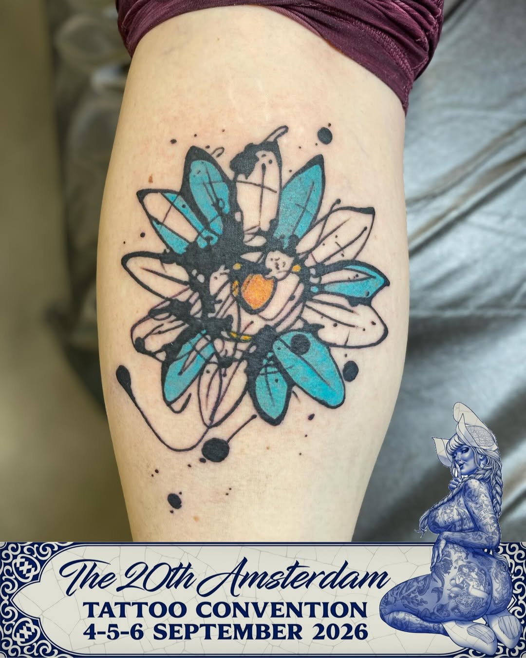 Tattoo by @keithcromieart — trash_polka, watercolor