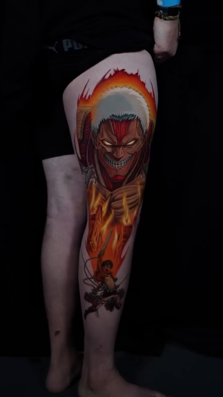 Tattoo by @serdarbolukbasi.ink — anime