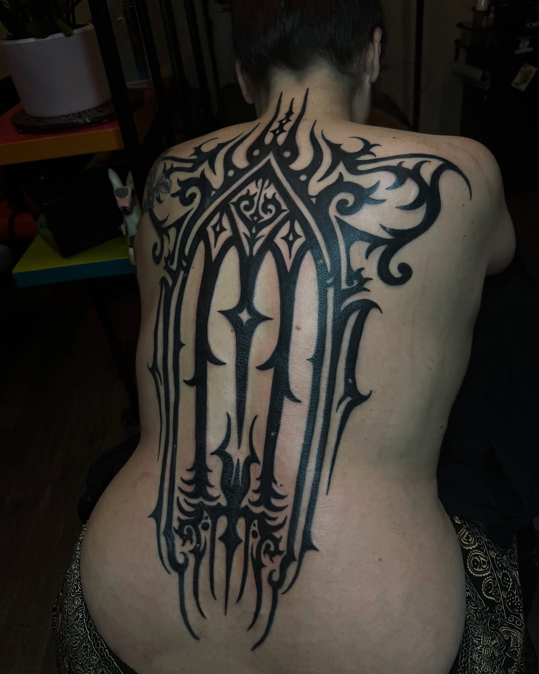 Tattoo by @notsik.inks — tribal, blackwork