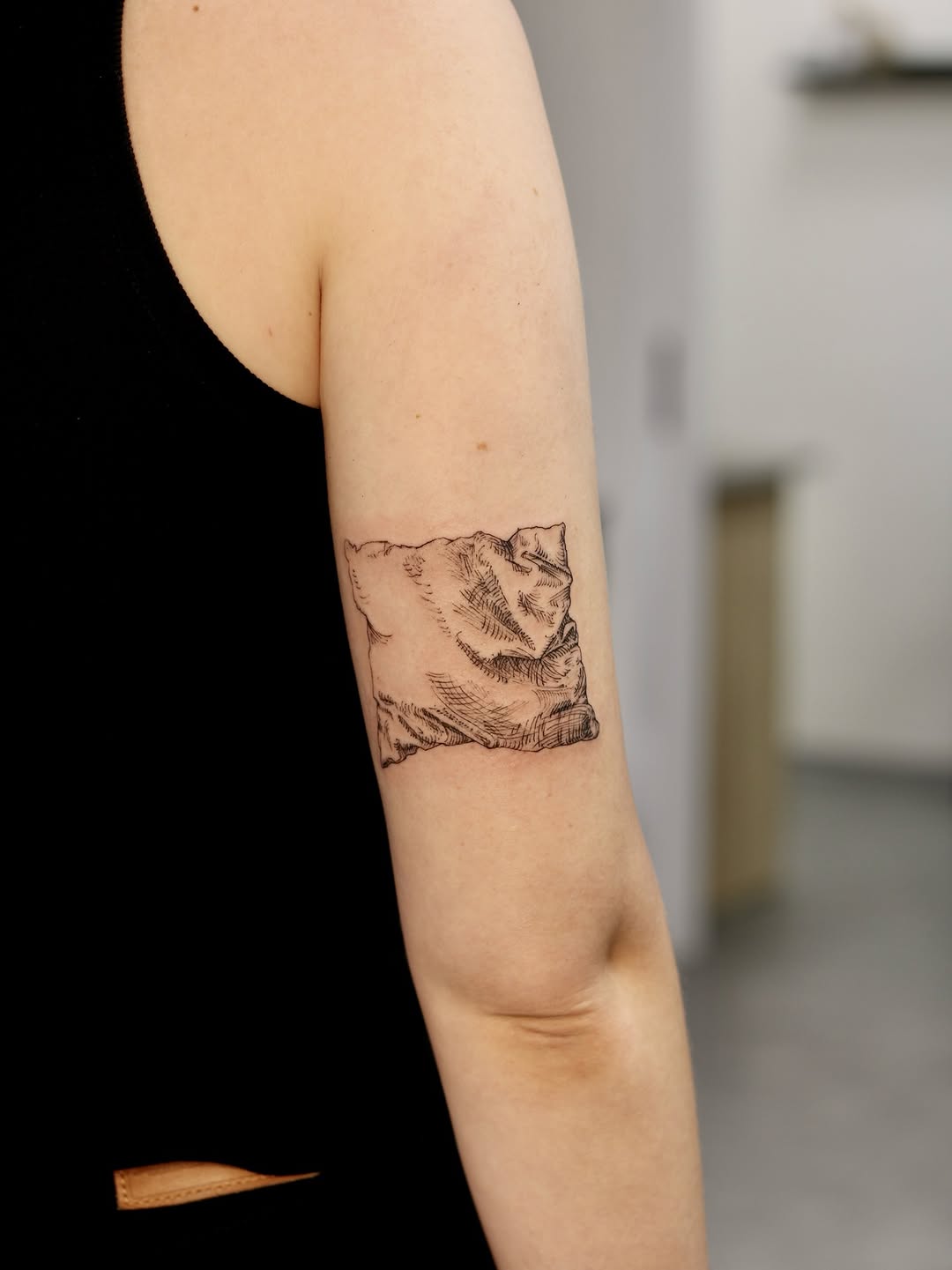 Tattoo by @badlystuffed — illustrative, black_and_grey