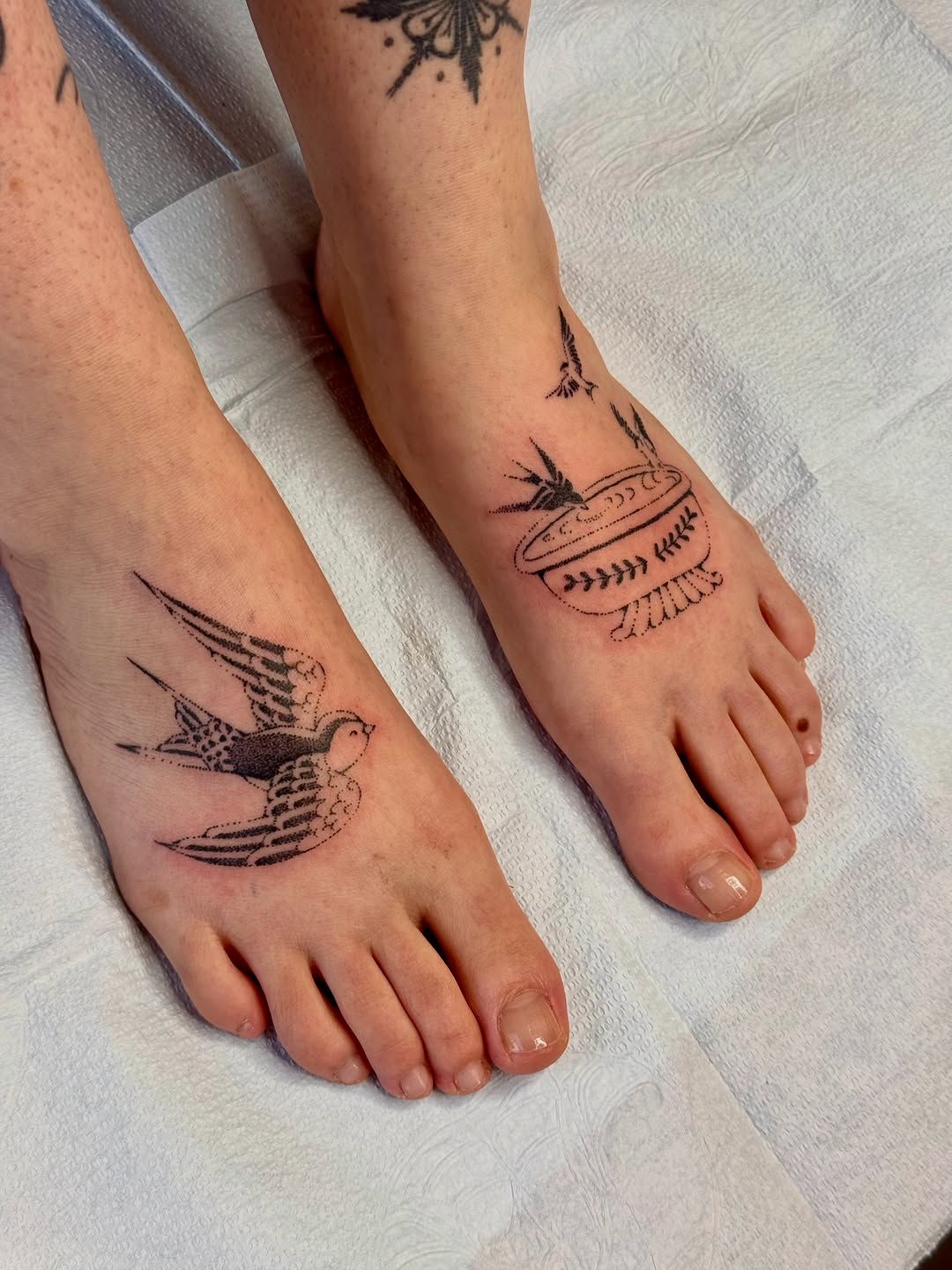 Tattoo by @zap.mommy — fine_line, dotwork