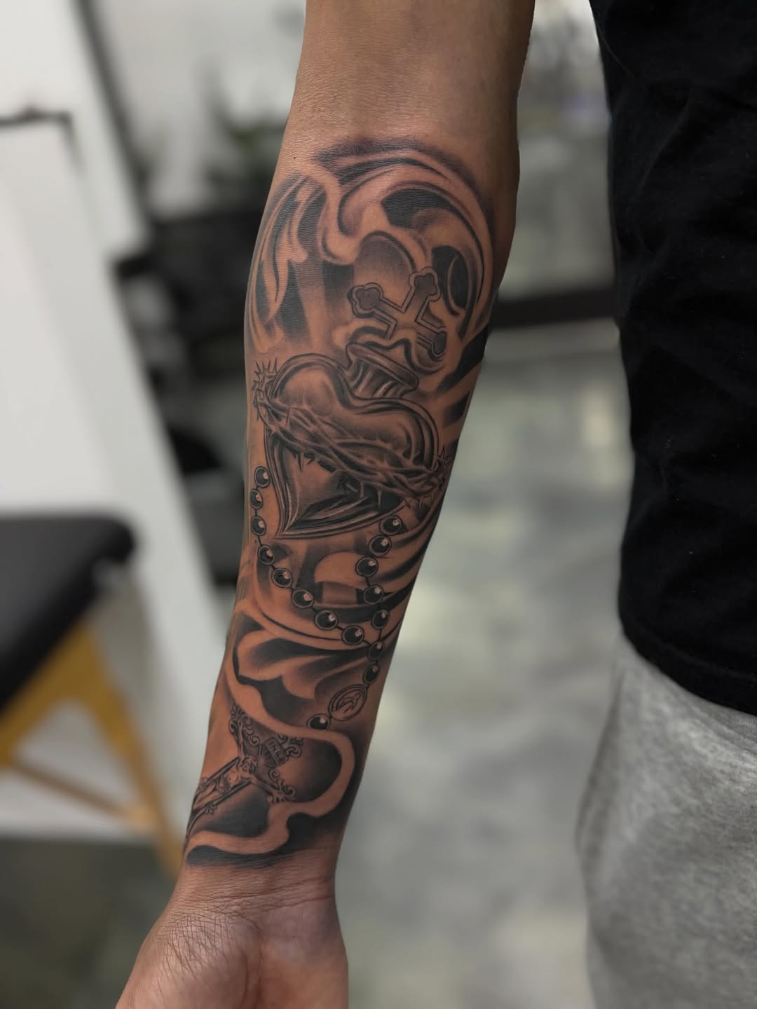 Tattoo by @tattedbydevin โ black_and_grey, realism