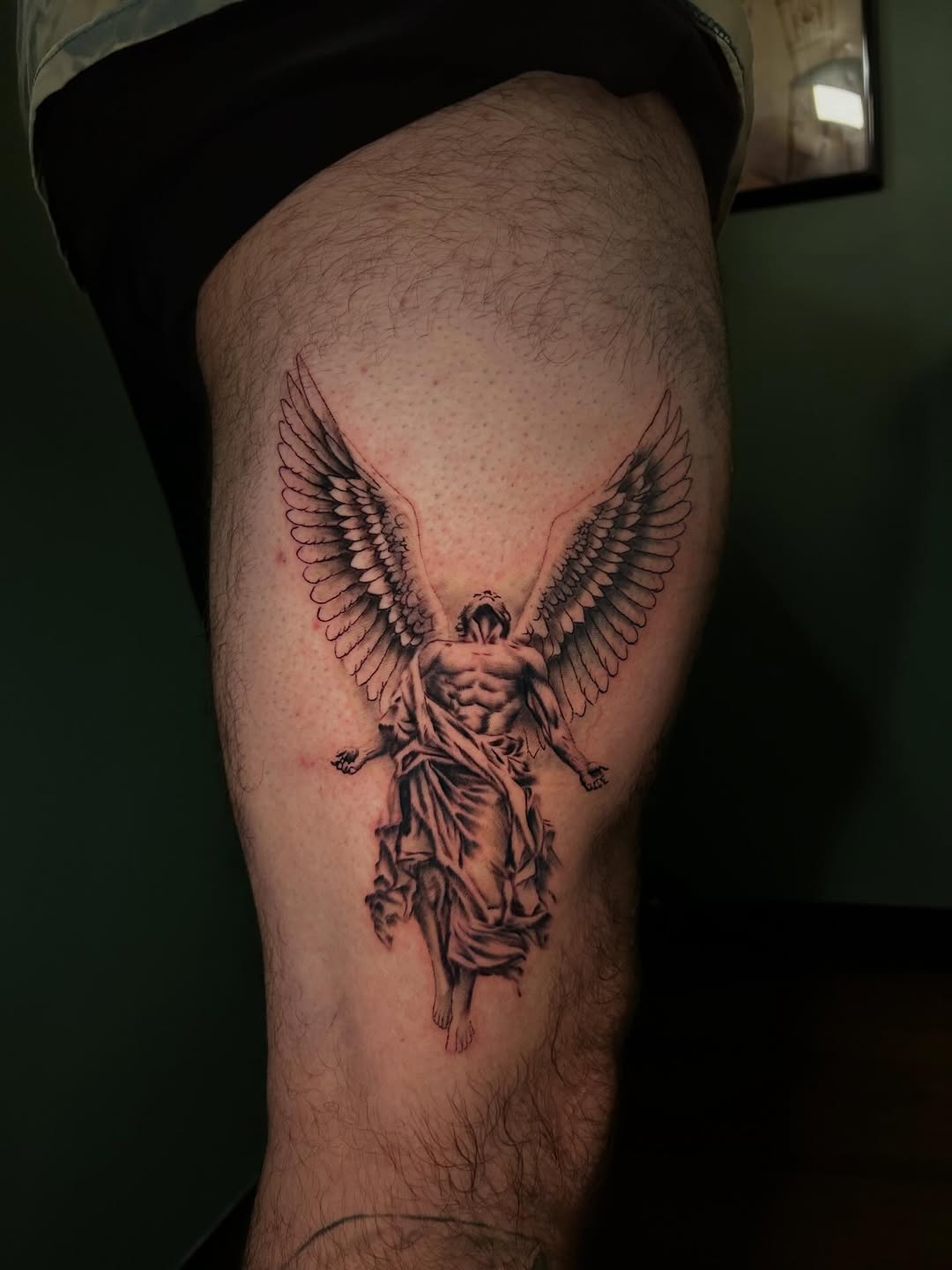 Tattoo by @dylanstevenstattoo — realism, black_and_grey