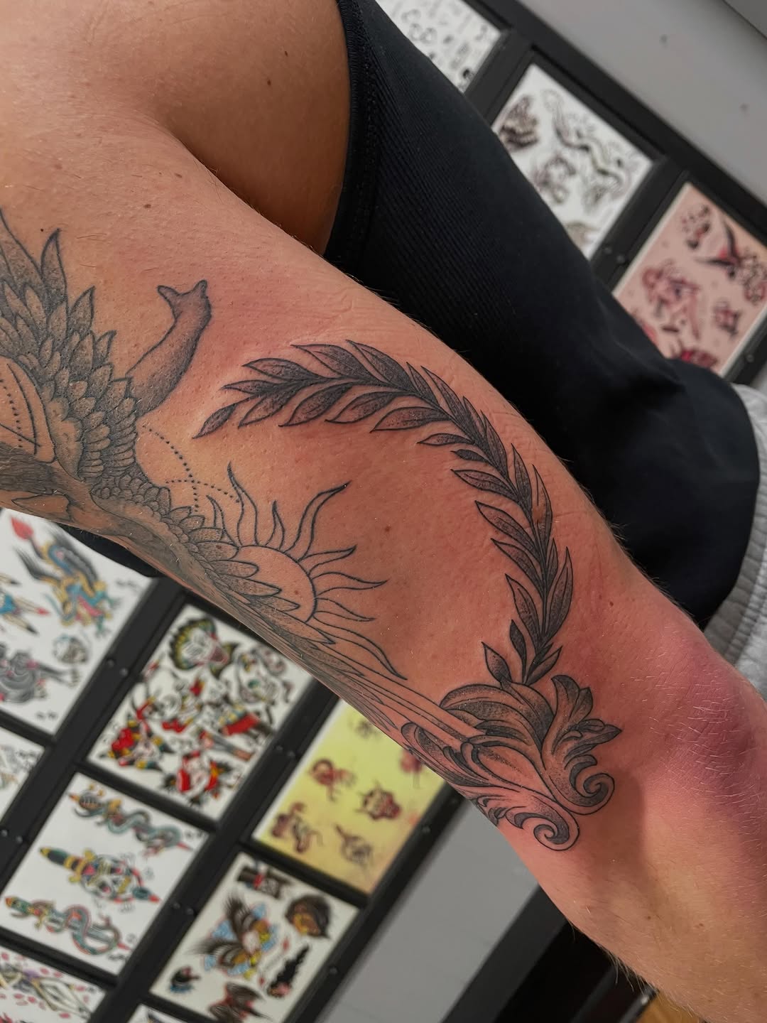 Tattoo by @andreyu187 — illustrative, black_and_grey