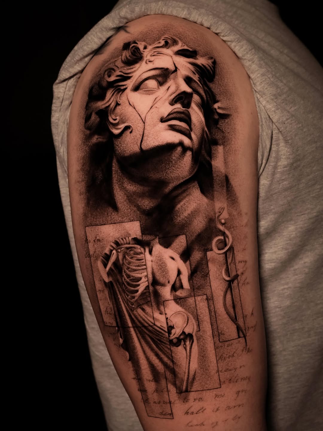 Tattoo by @nikitka.heretic — realism, black_and_grey