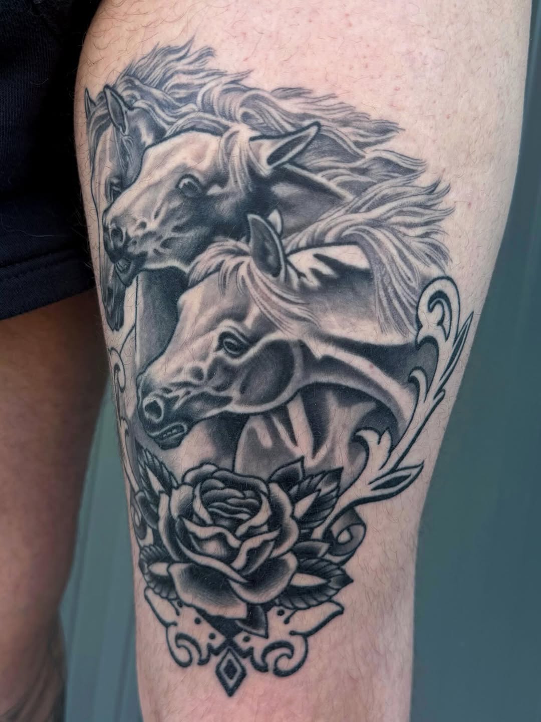 Tattoo by @mollygotlib — realism, black_and_grey