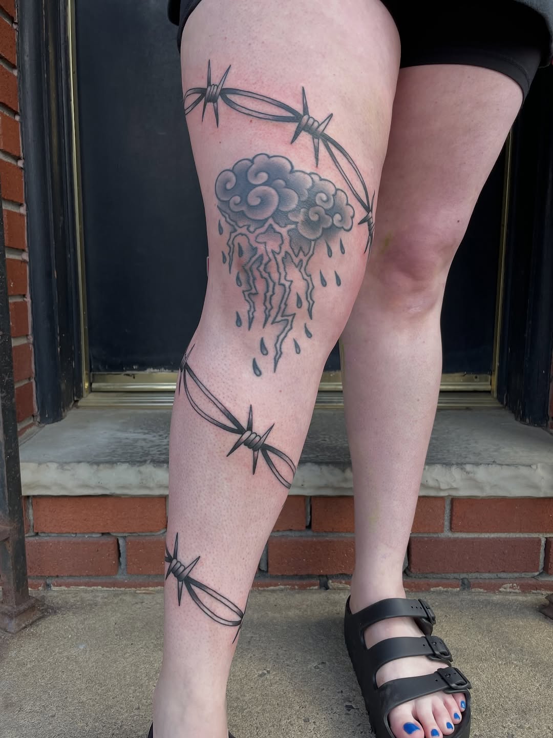 Tattoo by @tomtaylortattoo — black_and_grey