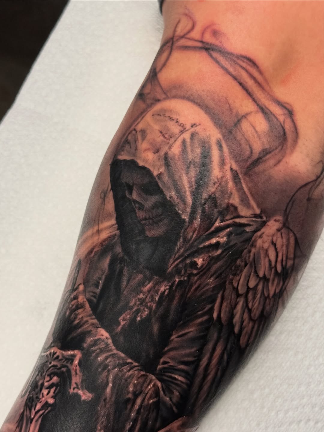 Tattoo by @justinhaytattoos โ realism, dark_realism