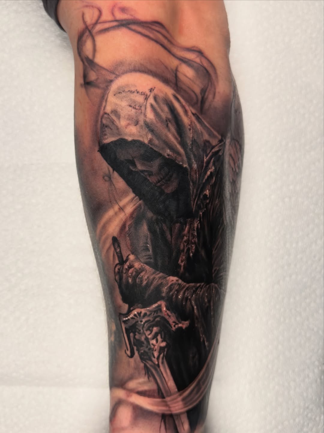 Tattoo by @justinhaytattoos โ realism, dark_realism