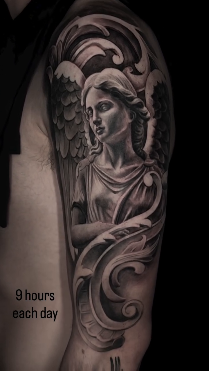 Tattoo by @jeremiahtattoos — realism, black_and_grey